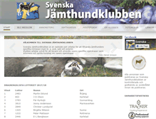 Tablet Screenshot of jamthundklubben.nu